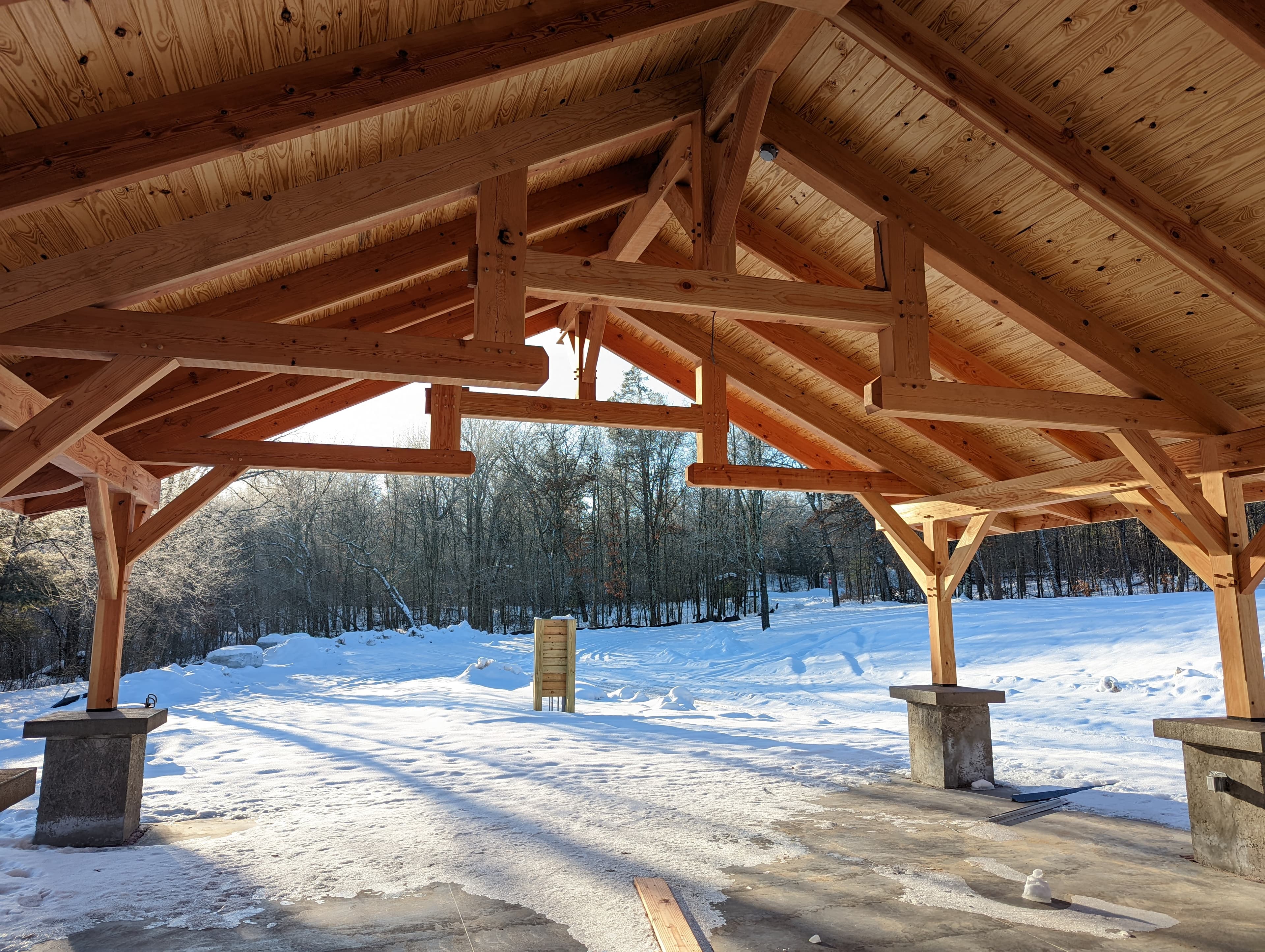 Custom timber frame structure